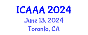 International Conference on Applied Aerodynamics and Aeromechanics (ICAAA) June 13, 2024 - Toronto, Canada