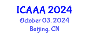 International Conference on Applied Aerodynamics and Aeromechanics (ICAAA) October 03, 2024 - Beijing, China