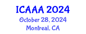 International Conference on Applied Aerodynamics and Aeromechanics (ICAAA) October 28, 2024 - Montreal, Canada