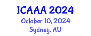 International Conference on Applied Aerodynamics and Aeromechanics (ICAAA) October 10, 2024 - Sydney, Australia