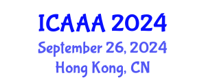 International Conference on Applied Aerodynamics and Aeromechanics (ICAAA) September 26, 2024 - Hong Kong, China