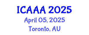 International Conference on Applied Aerodynamics and Aeromechanics (ICAAA) April 05, 2025 - Toronto, Australia