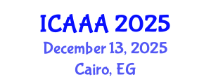 International Conference on Applied Aerodynamics and Aeromechanics (ICAAA) December 13, 2025 - Cairo, Egypt