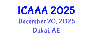 International Conference on Applied Aerodynamics and Aeromechanics (ICAAA) December 20, 2025 - Dubai, United Arab Emirates