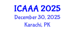 International Conference on Applied Aerodynamics and Aeromechanics (ICAAA) December 30, 2025 - Karachi, Pakistan