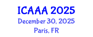 International Conference on Applied Aerodynamics and Aeromechanics (ICAAA) December 30, 2025 - Paris, France