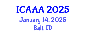 International Conference on Applied Aerodynamics and Aeromechanics (ICAAA) January 14, 2025 - Bali, Indonesia