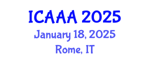 International Conference on Applied Aerodynamics and Aeromechanics (ICAAA) January 18, 2025 - Rome, Italy