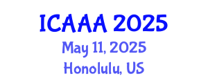 International Conference on Applied Aerodynamics and Aeromechanics (ICAAA) May 11, 2025 - Honolulu, United States