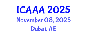 International Conference on Applied Aerodynamics and Aeromechanics (ICAAA) November 08, 2025 - Dubai, United Arab Emirates
