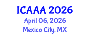 International Conference on Applied Aerodynamics and Aeromechanics (ICAAA) April 06, 2026 - Mexico City, Mexico International Conference on Applied Aerodynamics and Aeromechanics (ICAAA) April 06, 2026 - Mexico City, Mexico