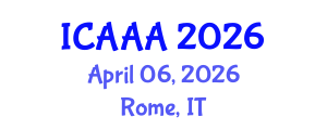 International Conference on Applied Aerodynamics and Aeromechanics (ICAAA) April 06, 2026 - Rome, Italy