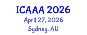 International Conference on Applied Aerodynamics and Aeromechanics (ICAAA) April 27, 2026 - Sydney, Australia International Conference on Applied Aerodynamics and Aeromechanics (ICAAA) April 27, 2026 - Sydney, Australia