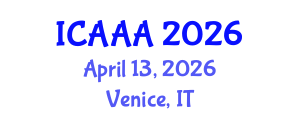 International Conference on Applied Aerodynamics and Aeromechanics (ICAAA) April 13, 2026 - Venice, Italy International Conference on Applied Aerodynamics and Aeromechanics (ICAAA) April 13, 2026 - Venice, Italy
