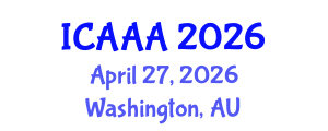 International Conference on Applied Aerodynamics and Aeromechanics (ICAAA) April 27, 2026 - Washington, Australia International Conference on Applied Aerodynamics and Aeromechanics (ICAAA) April 27, 2026 - Washington, Australia