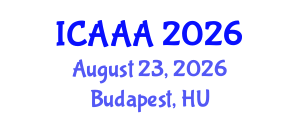 International Conference on Applied Aerodynamics and Aeromechanics (ICAAA) August 23, 2026 - Budapest, Hungary International Conference on Applied Aerodynamics and Aeromechanics (ICAAA) August 23, 2026 - Budapest, Hungary