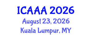 International Conference on Applied Aerodynamics and Aeromechanics (ICAAA) August 23, 2026 - Kuala Lumpur, Malaysia International Conference on Applied Aerodynamics and Aeromechanics (ICAAA) August 23, 2026 - Kuala Lumpur, Malaysia