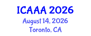 International Conference on Applied Aerodynamics and Aeromechanics (ICAAA) August 14, 2026 - Toronto, Canada International Conference on Applied Aerodynamics and Aeromechanics (ICAAA) August 14, 2026 - Toronto, Canada