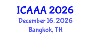 International Conference on Applied Aerodynamics and Aeromechanics (ICAAA) December 16, 2026 - Bangkok, Thailand