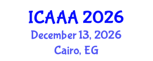 International Conference on Applied Aerodynamics and Aeromechanics (ICAAA) December 13, 2026 - Cairo, Egypt