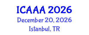 International Conference on Applied Aerodynamics and Aeromechanics (ICAAA) December 20, 2026 - Istanbul, Turkey International Conference on Applied Aerodynamics and Aeromechanics (ICAAA) December 20, 2026 - Istanbul, Turkey