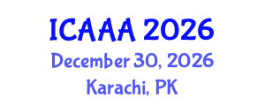 International Conference on Applied Aerodynamics and Aeromechanics (ICAAA) December 30, 2026 - Karachi, Pakistan International Conference on Applied Aerodynamics and Aeromechanics (ICAAA) December 30, 2026 - Karachi, Pakistan