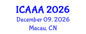 International Conference on Applied Aerodynamics and Aeromechanics (ICAAA) December 09, 2026 - Macau, China International Conference on Applied Aerodynamics and Aeromechanics (ICAAA) December 09, 2026 - Macau, China