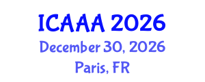 International Conference on Applied Aerodynamics and Aeromechanics (ICAAA) December 30, 2026 - Paris, France International Conference on Applied Aerodynamics and Aeromechanics (ICAAA) December 30, 2026 - Paris, France