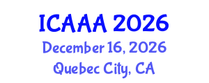 International Conference on Applied Aerodynamics and Aeromechanics (ICAAA) December 16, 2026 - Quebec City, Canada