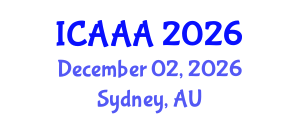 International Conference on Applied Aerodynamics and Aeromechanics (ICAAA) December 02, 2026 - Sydney, Australia International Conference on Applied Aerodynamics and Aeromechanics (ICAAA) December 02, 2026 - Sydney, Australia