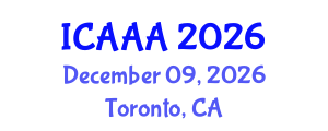 International Conference on Applied Aerodynamics and Aeromechanics (ICAAA) December 09, 2026 - Toronto, Canada International Conference on Applied Aerodynamics and Aeromechanics (ICAAA) December 09, 2026 - Toronto, Canada