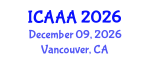 International Conference on Applied Aerodynamics and Aeromechanics (ICAAA) December 09, 2026 - Vancouver, Canada International Conference on Applied Aerodynamics and Aeromechanics (ICAAA) December 09, 2026 - Vancouver, Canada