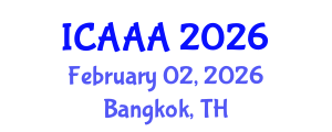 International Conference on Applied Aerodynamics and Aeromechanics (ICAAA) February 02, 2026 - Bangkok, Thailand International Conference on Applied Aerodynamics and Aeromechanics (ICAAA) February 02, 2026 - Bangkok, Thailand
