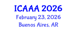 International Conference on Applied Aerodynamics and Aeromechanics (ICAAA) February 23, 2026 - Buenos Aires, Argentina International Conference on Applied Aerodynamics and Aeromechanics (ICAAA) February 23, 2026 - Buenos Aires, Argentina