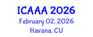 International Conference on Applied Aerodynamics and Aeromechanics (ICAAA) February 02, 2026 - Havana, Cuba International Conference on Applied Aerodynamics and Aeromechanics (ICAAA) February 02, 2026 - Havana, Cuba
