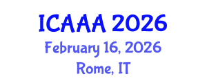 International Conference on Applied Aerodynamics and Aeromechanics (ICAAA) February 16, 2026 - Rome, Italy International Conference on Applied Aerodynamics and Aeromechanics (ICAAA) February 16, 2026 - Rome, Italy