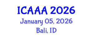 International Conference on Applied Aerodynamics and Aeromechanics (ICAAA) January 05, 2026 - Bali, Indonesia International Conference on Applied Aerodynamics and Aeromechanics (ICAAA) January 05, 2026 - Bali, Indonesia