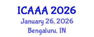 International Conference on Applied Aerodynamics and Aeromechanics (ICAAA) January 26, 2026 - Bengaluru, India International Conference on Applied Aerodynamics and Aeromechanics (ICAAA) January 26, 2026 - Bengaluru, India