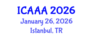 International Conference on Applied Aerodynamics and Aeromechanics (ICAAA) January 26, 2026 - Istanbul, Turkey International Conference on Applied Aerodynamics and Aeromechanics (ICAAA) January 26, 2026 - Istanbul, Turkey