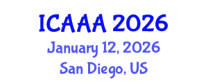 International Conference on Applied Aerodynamics and Aeromechanics (ICAAA) January 12, 2026 - San Diego, United States International Conference on Applied Aerodynamics and Aeromechanics (ICAAA) January 12, 2026 - San Diego, United States