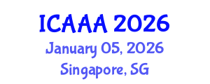 International Conference on Applied Aerodynamics and Aeromechanics (ICAAA) January 05, 2026 - Singapore, Singapore International Conference on Applied Aerodynamics and Aeromechanics (ICAAA) January 05, 2026 - Singapore, Singapore