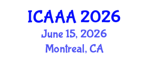 International Conference on Applied Aerodynamics and Aeromechanics (ICAAA) June 15, 2026 - Montreal, Canada International Conference on Applied Aerodynamics and Aeromechanics (ICAAA) June 15, 2026 - Montreal, Canada
