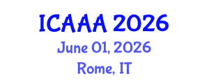 International Conference on Applied Aerodynamics and Aeromechanics (ICAAA) June 01, 2026 - Rome, Italy International Conference on Applied Aerodynamics and Aeromechanics (ICAAA) June 01, 2026 - Rome, Italy