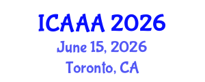 International Conference on Applied Aerodynamics and Aeromechanics (ICAAA) June 15, 2026 - Toronto, Canada International Conference on Applied Aerodynamics and Aeromechanics (ICAAA) June 15, 2026 - Toronto, Canada