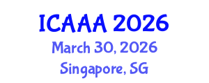 International Conference on Applied Aerodynamics and Aeromechanics (ICAAA) March 30, 2026 - Singapore, Singapore International Conference on Applied Aerodynamics and Aeromechanics (ICAAA) March 30, 2026 - Singapore, Singapore