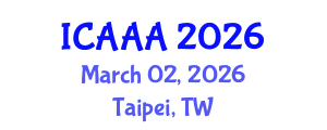 International Conference on Applied Aerodynamics and Aeromechanics (ICAAA) March 02, 2026 - Taipei, Taiwan International Conference on Applied Aerodynamics and Aeromechanics (ICAAA) March 02, 2026 - Taipei, Taiwan
