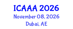 International Conference on Applied Aerodynamics and Aeromechanics (ICAAA) November 08, 2026 - Dubai, United Arab Emirates International Conference on Applied Aerodynamics and Aeromechanics (ICAAA) November 08, 2026 - Dubai, United Arab Emirates