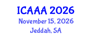 International Conference on Applied Aerodynamics and Aeromechanics (ICAAA) November 15, 2026 - Jeddah, Saudi Arabia International Conference on Applied Aerodynamics and Aeromechanics (ICAAA) November 15, 2026 - Jeddah, Saudi Arabia