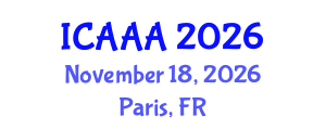 International Conference on Applied Aerodynamics and Aeromechanics (ICAAA) November 18, 2026 - Paris, France International Conference on Applied Aerodynamics and Aeromechanics (ICAAA) November 18, 2026 - Paris, France