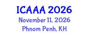 International Conference on Applied Aerodynamics and Aeromechanics (ICAAA) November 11, 2026 - Phnom Penh, Cambodia International Conference on Applied Aerodynamics and Aeromechanics (ICAAA) November 11, 2026 - Phnom Penh, Cambodia